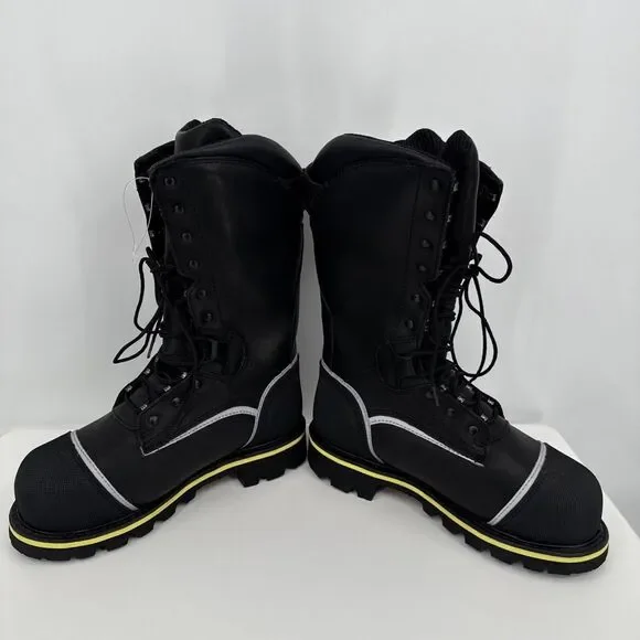 Red Wing 4495 Goretex 12 Black Leather Work Safety Toe‎ Boots Men's 7.5 E2 Wide